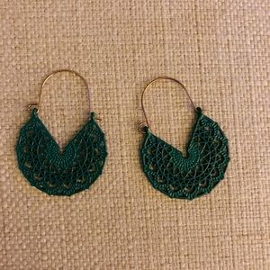 Francesca’s green earrings